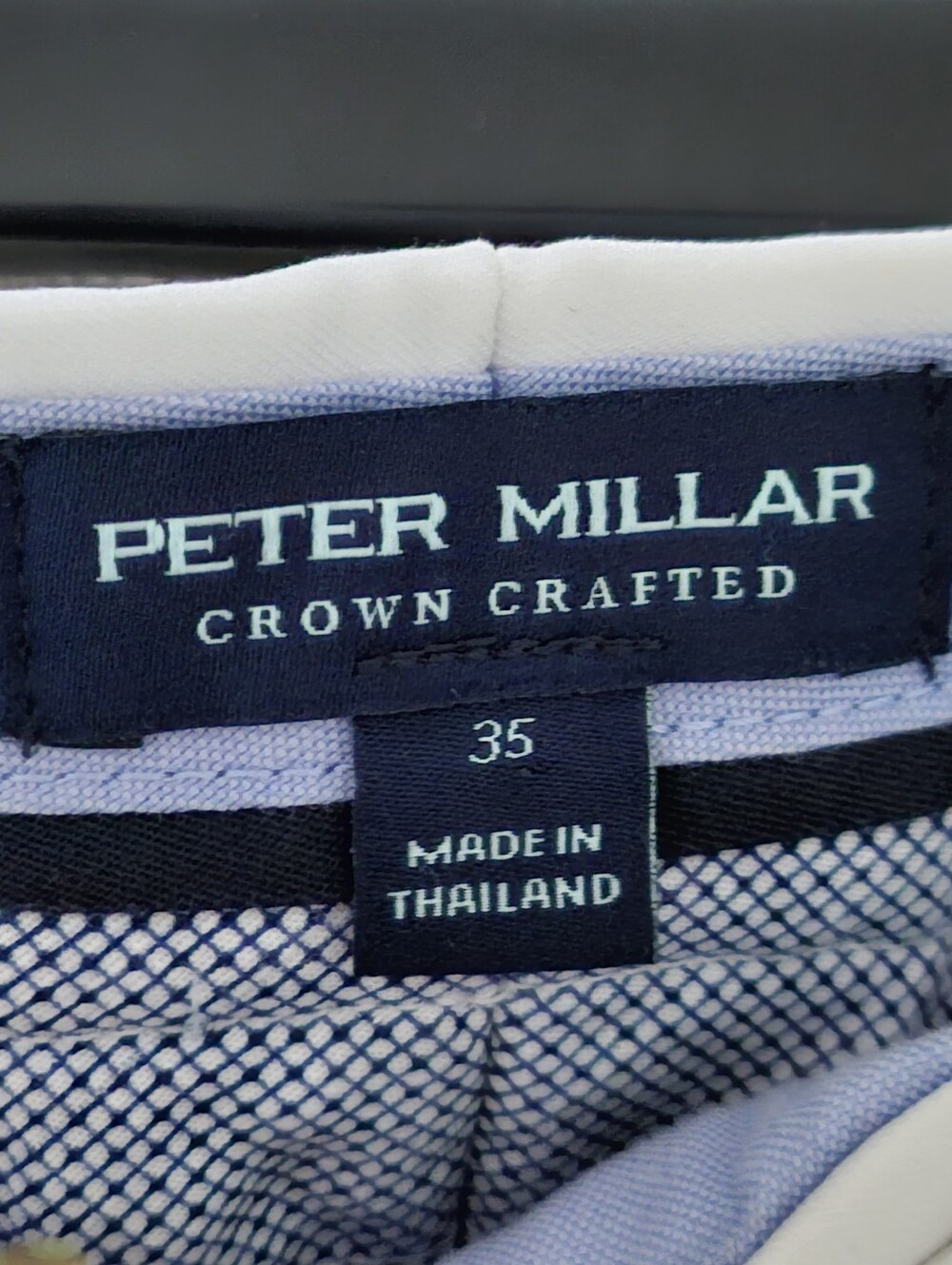 Peter Millar Crown Crafted White Golf Shorts Men's Size 35 Performance Stretch - Picture 9 of 10